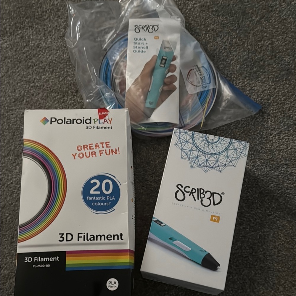 Polaroid Play 3D Filament Set with Scrib3D Pen - Multicolor